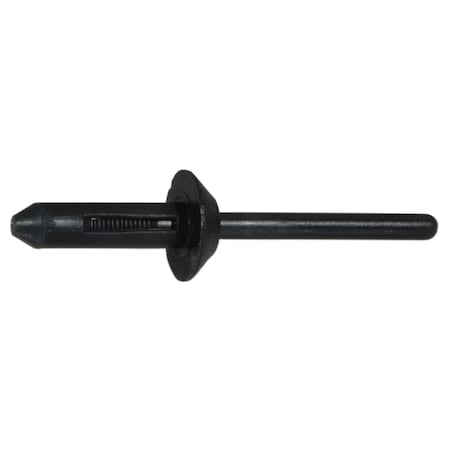 Midwest Fastener Blind Rivet, Truss Head, 3/16 in Dia., 3/4 in L, Plastic Body, 6 PK 37723